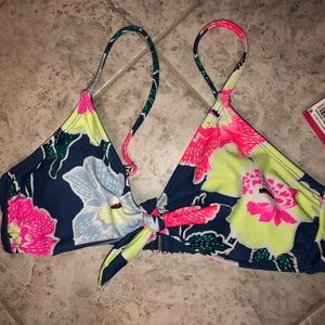Floral Print Bikini Top